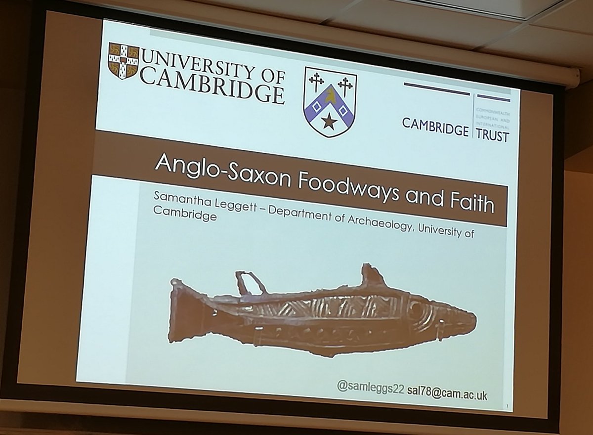 Rounding off this fab #foodways session <a href="/TAGCardiff/">TAG 2017</a> is the epic <a href="/samleggs22/">Dr Sam Leggett</a>, looking at #AngloSaxon food and faith through #isotopes. #Archaeology #theory #TAG17 <a href="/UCamArchaeology/">Cambridge Archaeology</a>