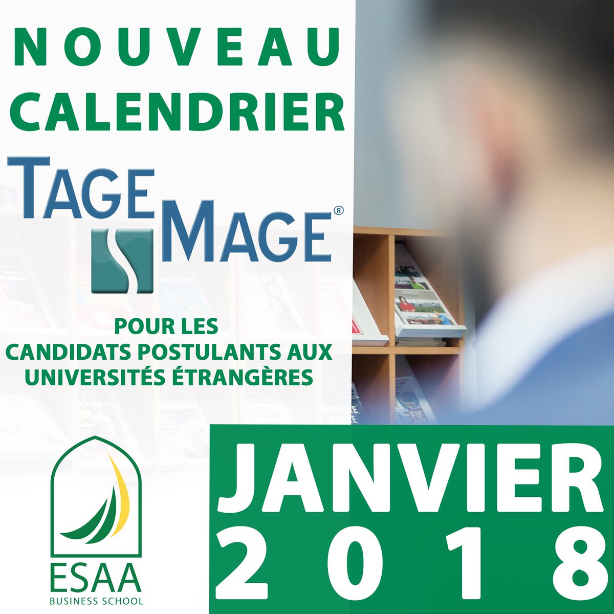EsaaDz's tweet photo. Nouveau calendrier @Tagemage pour les #candidats postulants aux universités étrangères disponible sur le site de l'#ESAA.
➡️ https://t.co/xcc8SEyGC7
#ESAADZ #TageMage #ESAA_Business_School https://t.co/ZCPka24fgL