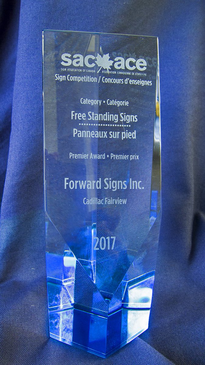 ForwardSign's tweet image. Reminiscing when we won an award from the Sign Association of Canada last month in the category of Free Standing Signs for the signage that we fabricated and installed at Shops At Don Mills. #WayBackWednesday