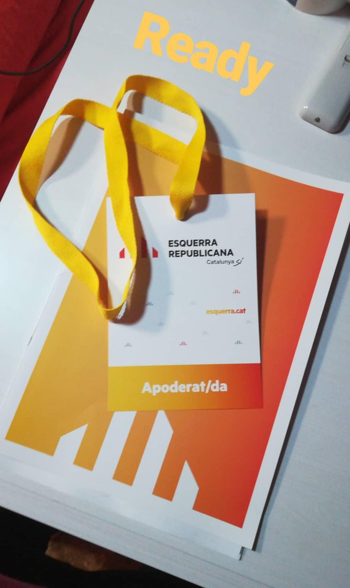 VictorVGA97's tweet photo. Preparat per la jornada de demà #21DVotemRepública #21D #Esquerra https://t.co/AeiZ6pd3MP