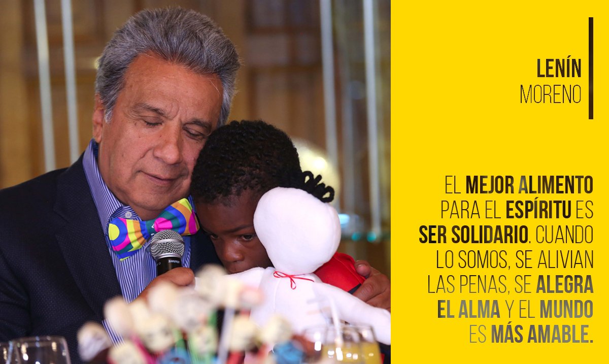 Lenin's tweet photo. El sentimiento más hermoso que tiene un ser humano. #DíaDeLaSolidaridad https://t.co/uaCxLiB3EE