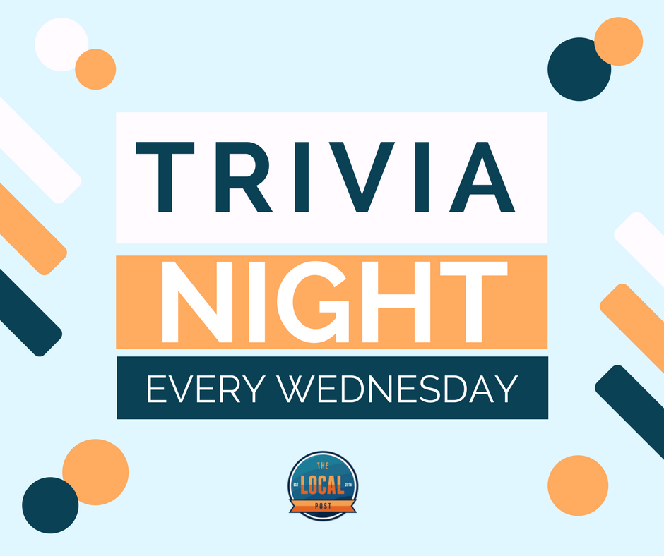 thelocalpostpub's tweet photo. Grab your gang and head over for some drinks and a little competition! Trivia starting at 8pm, free to play and tons of prizes! https://t.co/ssmOOnd6W8