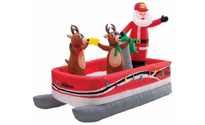 Hey <a href="/BassProShops/">Bass Pro Shops</a>, if you're looking for a last minute gift idea for us we'd love to see one of these giant inflatables outside Pontoon &amp; Deck Boat magazine headquarters!
