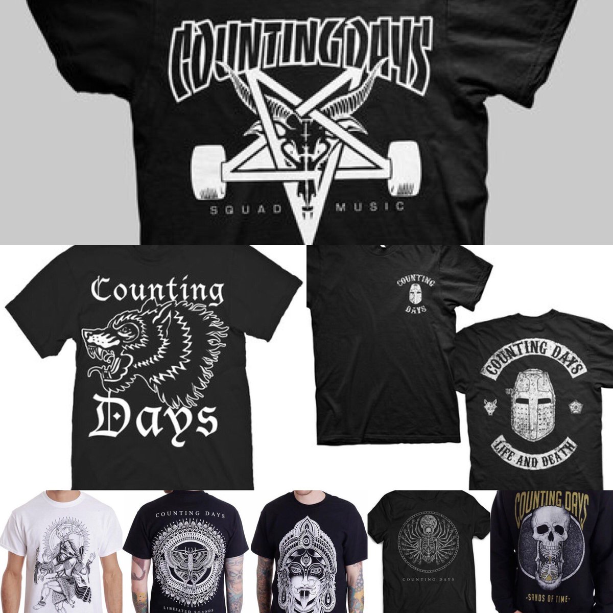 CountingDaysUK's tweet image. Merch sale on tour left overs! Shirts from £5! Countingdays.bandcamp.com