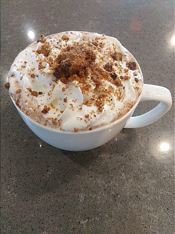 Stop in today and we’ll top your hot chocolate or mocha with crumbled chocolate chip cookies!