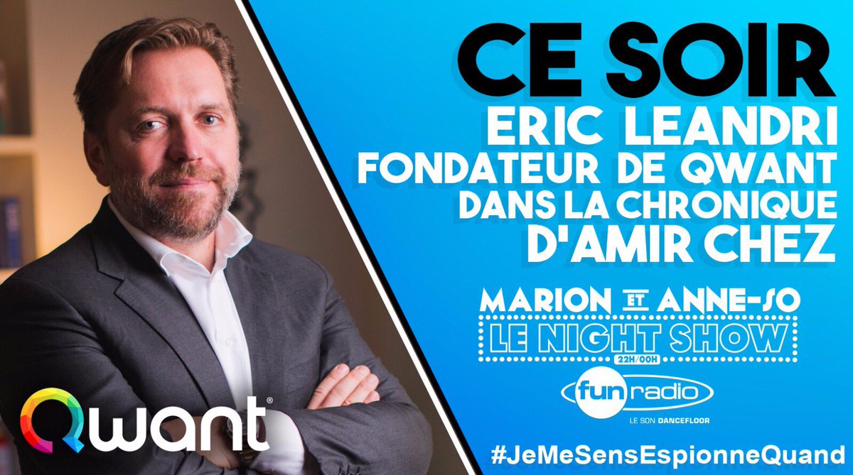 FuuryStream's tweet photo. Ce soir #EricLeandri fondateur de @Qwant_FR vient nous parler #EspionnageSurLeNet avec @Korben posez vos questions ! https://t.co/ErVJN6uXSg