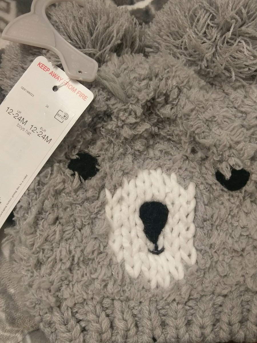 tesco baby hats
