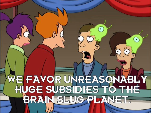 ALMPod's tweet photo. Just walk around not wearing a hat #MyHotButtonVotingIssue #Futurama #BrainSlugOverloards https://t.co/vY3rYGLGHI