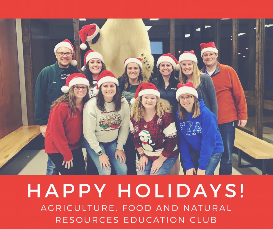 MSUAgEdClub's tweet image. We hope all of our friends and family have a happy holidays and wonderful new year!