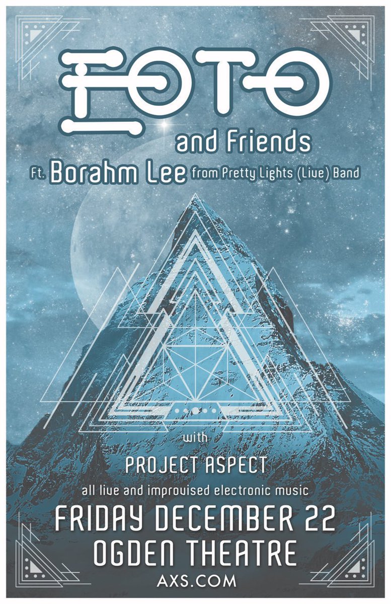 PrttyLghtsMusic's tweet photo. 🎉 Denver Homies 🎉
Join our friends @EOTOmusic and @borahmkeys on 12/22 as they throw down at the Ogden Theatre! Tickets on sale here: https://t.co/4gDEWeeCHR https://t.co/3Rj9nB2OZa