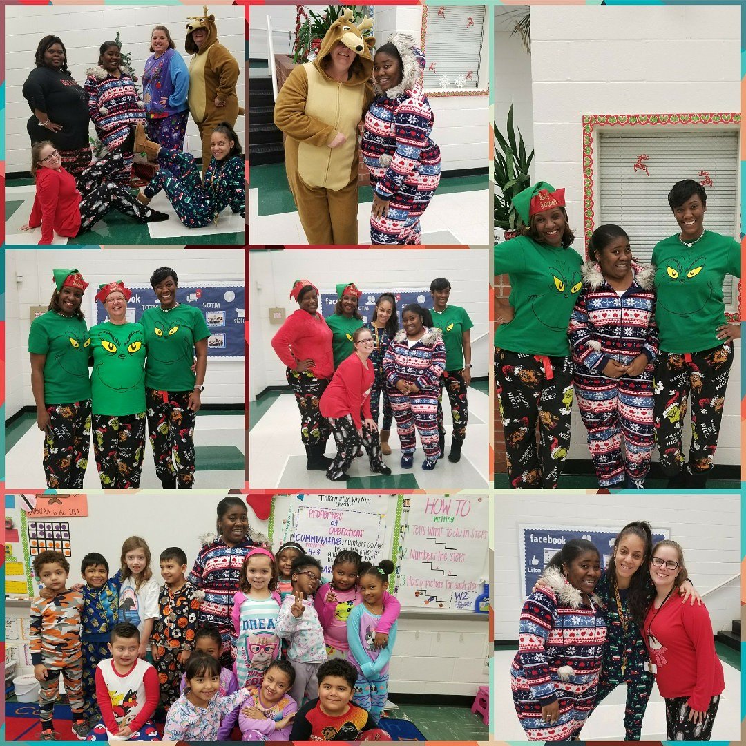 SimplyEdDucated's tweet photo. Day 13: Pajama Day!!💤💤 #jamas #onesie #pjs #15daysfGrinchmascheer #SESakaWhoville #GrinchTheme #Christmas2k17 #ohtheplacesyoullgo @SESPRINCIPAL16 @MsCooper2017 @MsCollins1718 @classyteacher88 @MiyahsNeNe https://t.co/t8VflomDBn