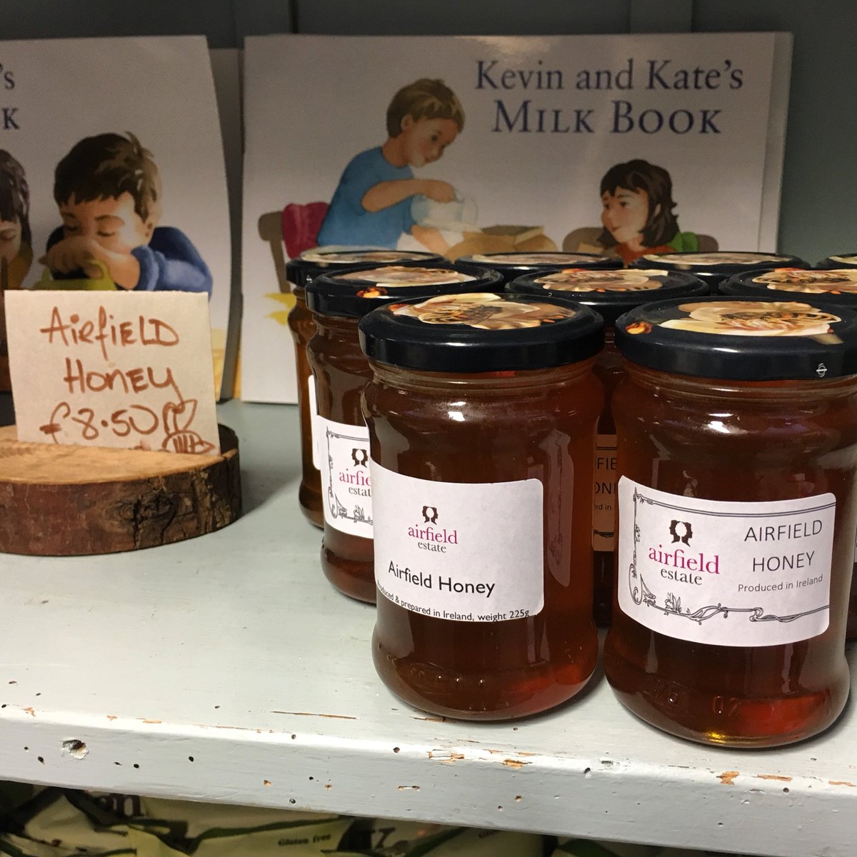 AirfieldEstate's tweet photo. Our very own Airfield Estate honey is available this week - a nice little Christmas gift idea! #christmastime #giftidea #farmhoney #airfieldestatehoney #ourbees #beemine #beehiveestate https://t.co/r0JwlSJ7Uh