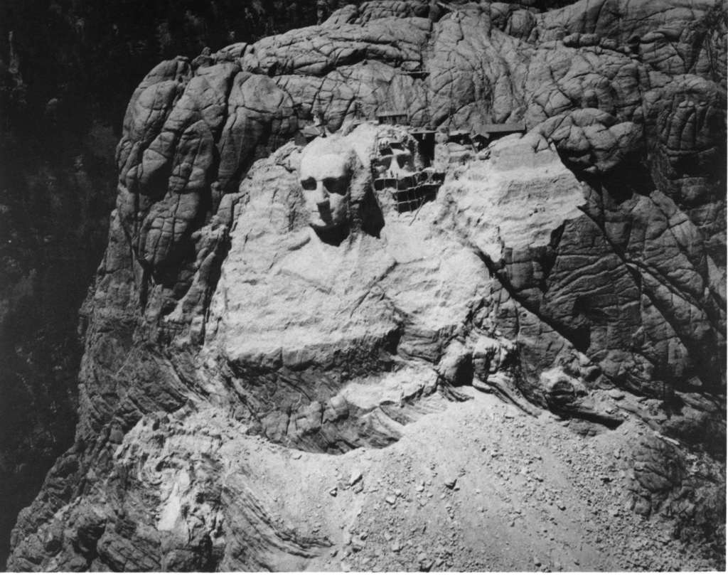 Stunning Image of Mount Rushmore Monument in 1936 