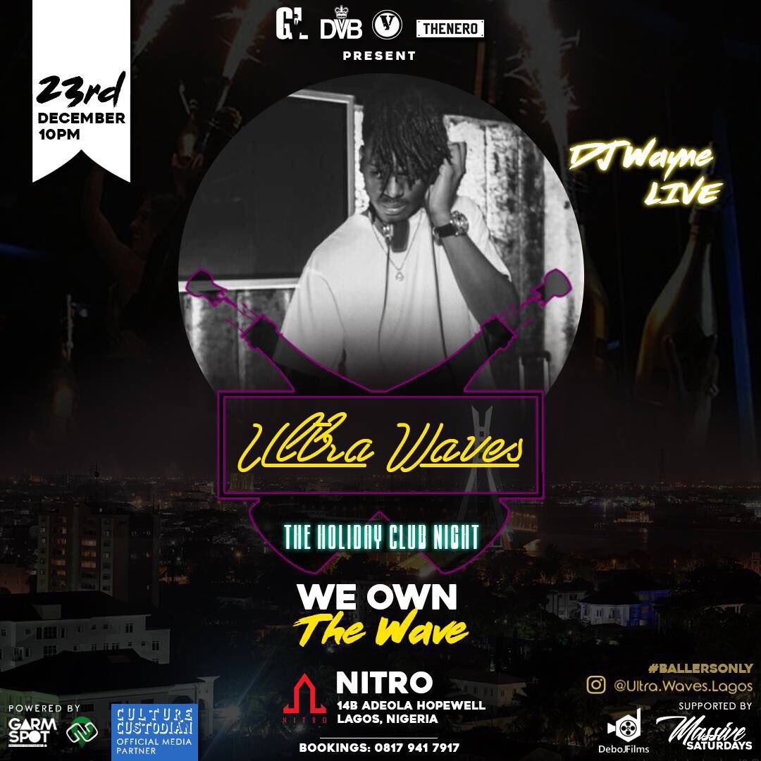 VibeEntGrp's tweet photo. Wavy Saturday with the baddest dj’s in town ‼️WeOwnTheWave ‼️ Nitro Way🚀🚀 #BallersOnly #UltraWaveSaturdays https://t.co/SYgA32jzJ0