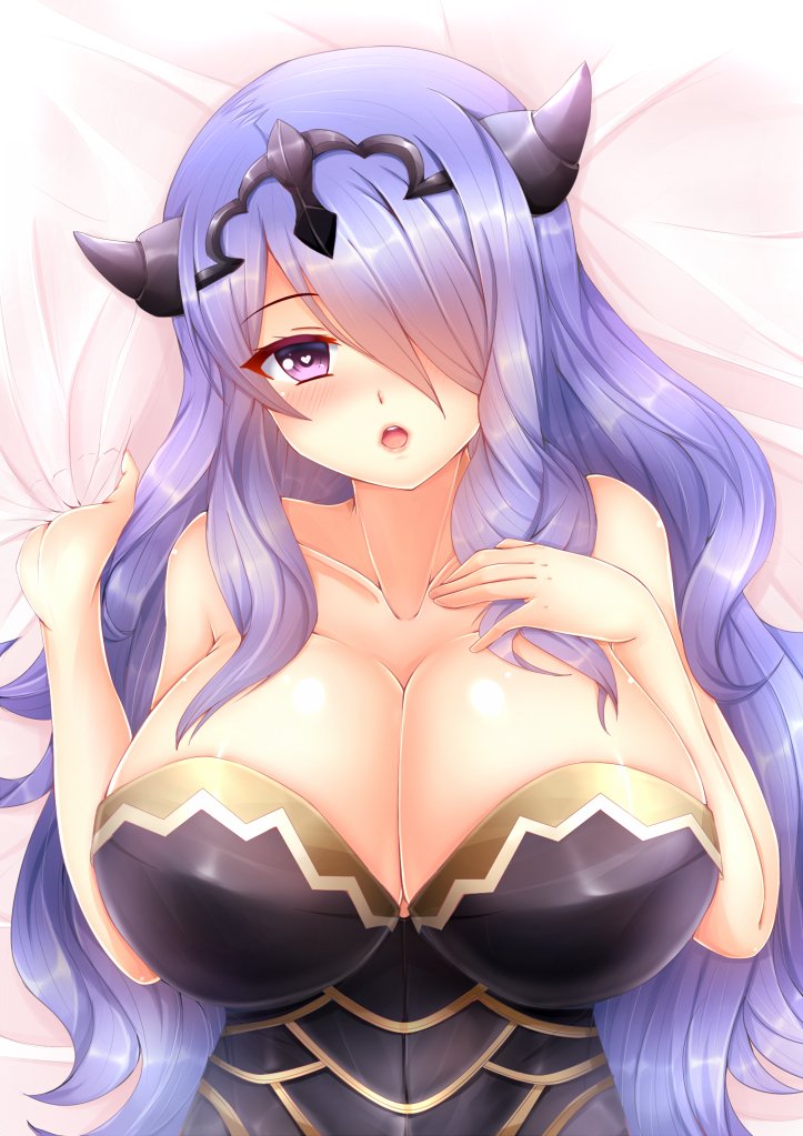 Anime girl with huge boob