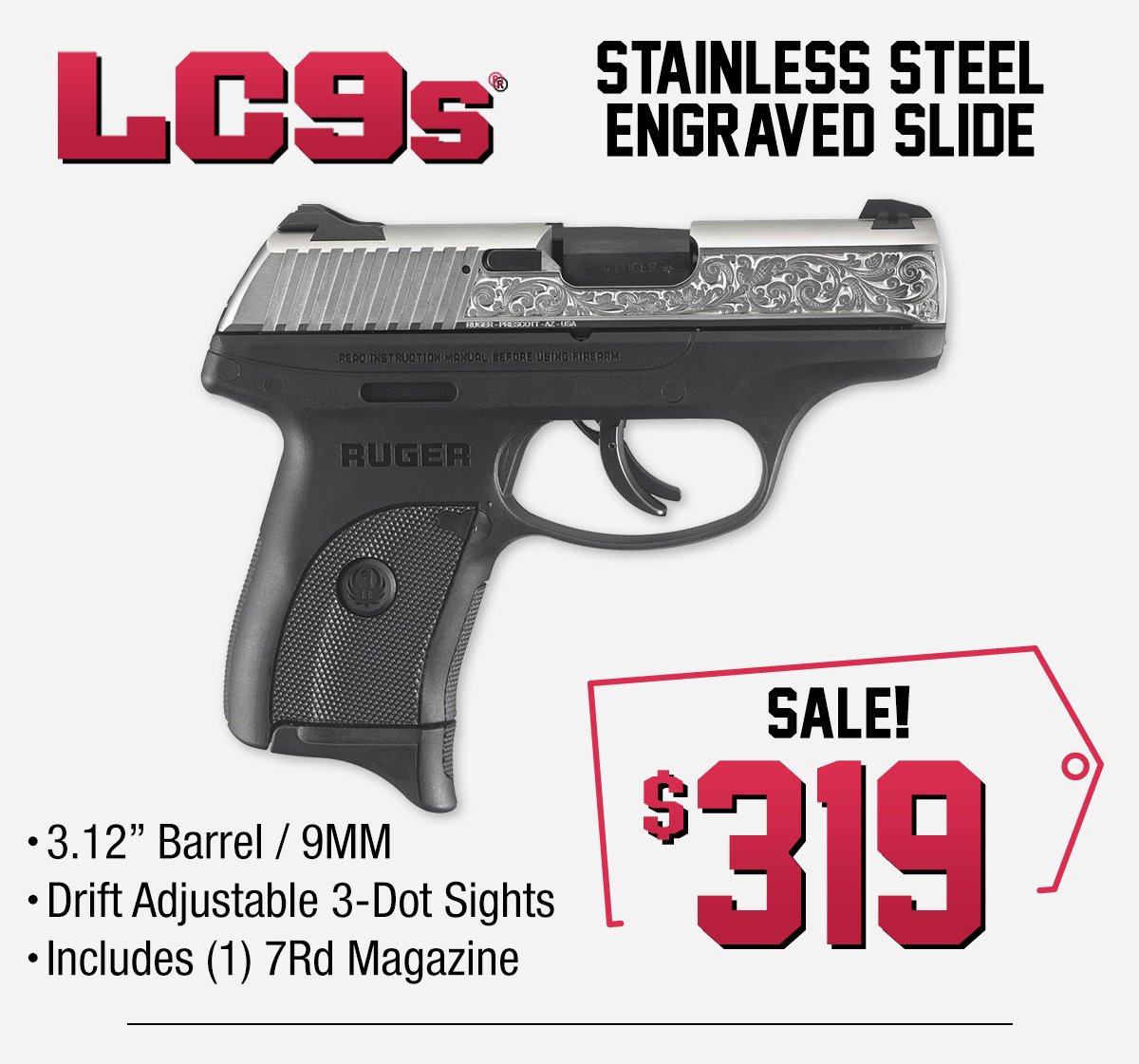 gunbuyer_com's tweet photo. Ruger LC9s Clearance Event! FREE SHIPPING ON ALL FIREARMS! #ruger #lc9s #concealcarry #9mm #pewpew #2a #2ADefenders #pewpew #gun #sale #freedom Shop Now at https://t.co/0IexvMLfBY https://t.co/3pNfoLGjj9