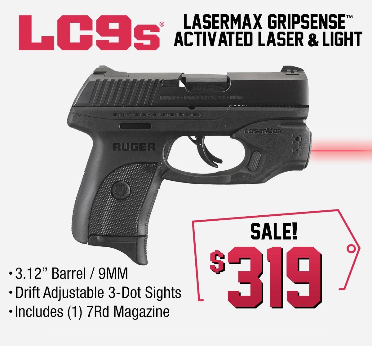 gunbuyer_com's tweet photo. Ruger LC9s Clearance Event! FREE SHIPPING ON ALL FIREARMS! #ruger #lc9s #concealcarry #9mm #pewpew #2a #2ADefenders #pewpew #gun #sale #freedom Shop Now at https://t.co/0IexvMLfBY https://t.co/3pNfoLGjj9