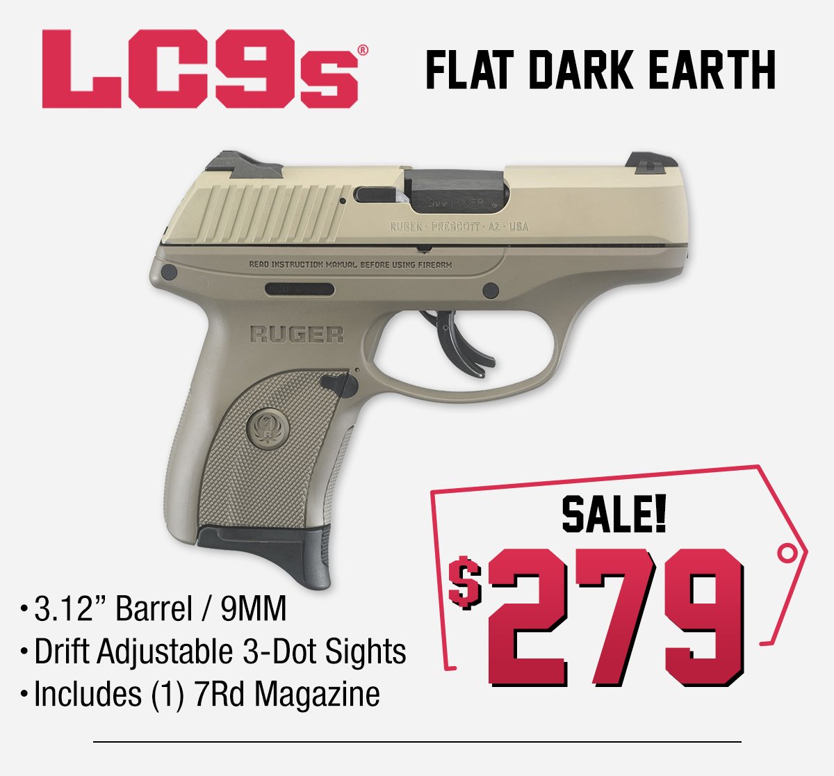 gunbuyer_com's tweet photo. Ruger LC9s Clearance Event! FREE SHIPPING ON ALL FIREARMS! #ruger #lc9s #concealcarry #9mm #pewpew #2a #2ADefenders #pewpew #gun #sale #freedom Shop Now at https://t.co/0IexvMLfBY https://t.co/3pNfoLGjj9
