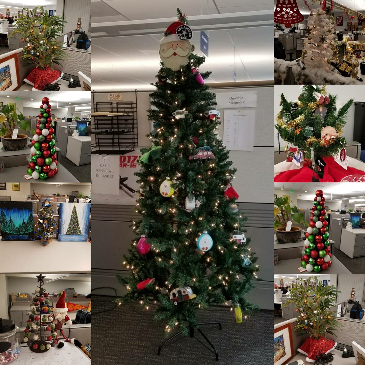 LAPDPaulScire's tweet photo. Only 5 days till #Christmas here are all of the #trees around @LAPDMEU #celerating the #season #LAPD #Holiday https://t.co/xQONmvabeT