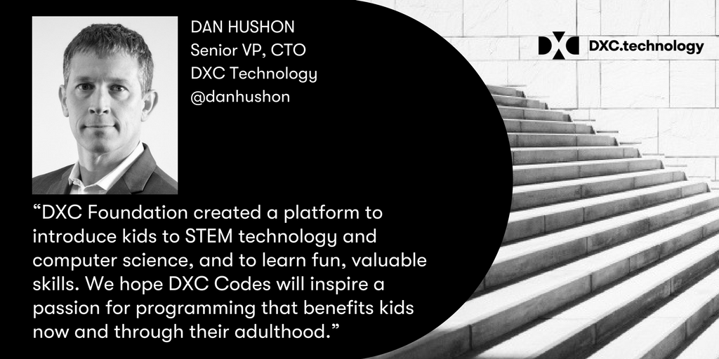 DXCTechnology's tweet photo. Calling young coders! Here's your next challenge. DXC Foundation announces Youth Computer Coding Challenge in 2018. https://t.co/3NVM46DwHJ cc @DanHushon https://t.co/xhlmOgUuT1