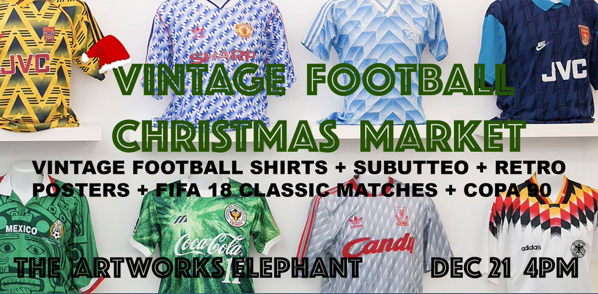 Vintage Football Market in Elephant and Castle. Will you be there? buff.ly/2BOF0XP