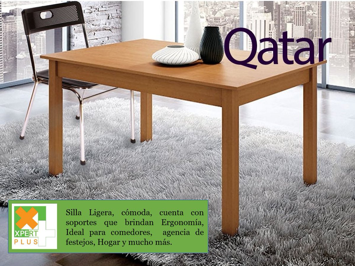XpertPlus's tweet image. Nuestra silla Qatar hace que tus espacios tengan protagonismo creando un ambiente relajante y elegante. 
#Silla #Calidad #Silla #Mesas #Variedad #Colores #Venezuela #xpertplus