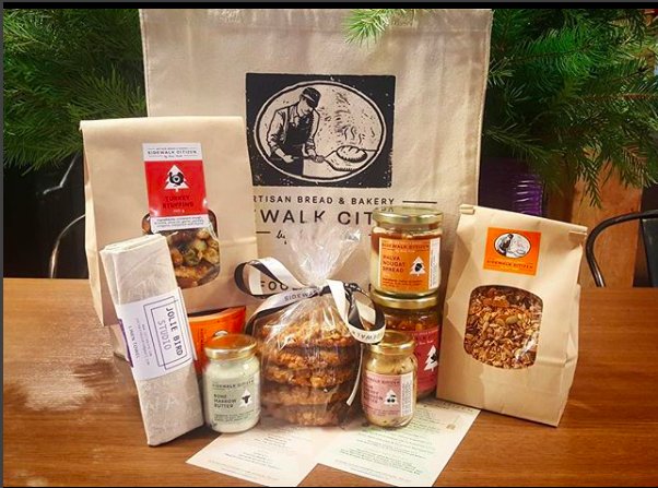 Streamlining the selection process! Our Christmas bag, filled with all these tasty treats. Today is you last day to place an order fro our holiday menu!