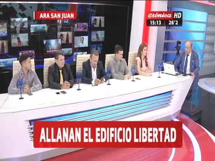 CronicaTV's tweet photo. #ÚltimoMomento | Analizamos la situación tras la desaparición del  #SubmarinoARASanJuan . Allanan el #EdificioLibertad  #Chiche2018 https://t.co/uPEgp0ckQQ
