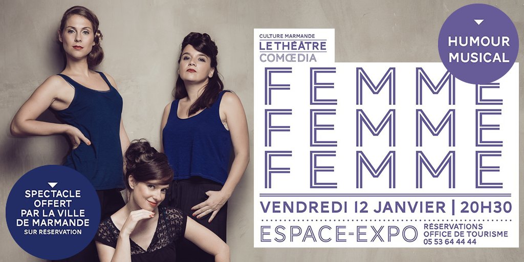 EmmanuelGuibert's tweet photo. #Spectacle #ChansonFrancaise | @Lesdivalala débarquent vendredi 12 janvier 2018 à l'#EspaceExpo de #Marmande > https://t.co/5VZIVgZcO4 #NouvelAn #ParcExpos #ValdeGaronne https://t.co/U43mbSBpBQ