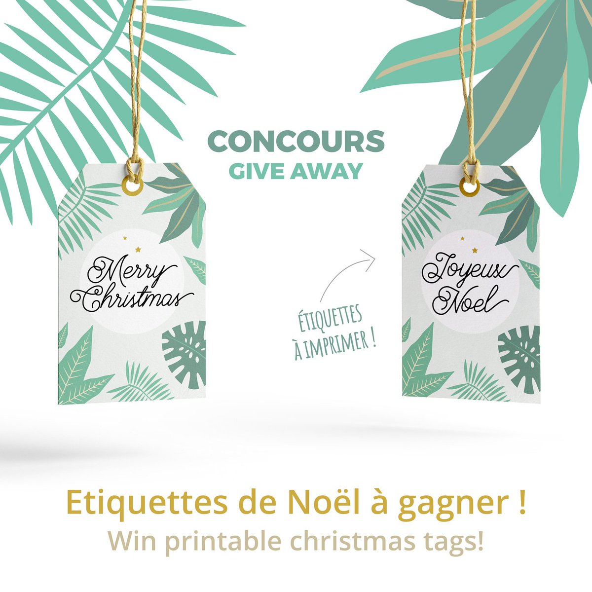 *GIVE AWAY* It's time for a Christmas Give Away! Win a set of printable tropical tags to decorate your gifts! ;) Only on Instagram => instagram.com/p/Bc7mm_dn5_e/… #concours #Contest #giveaway #printable #stationery #christmasgift