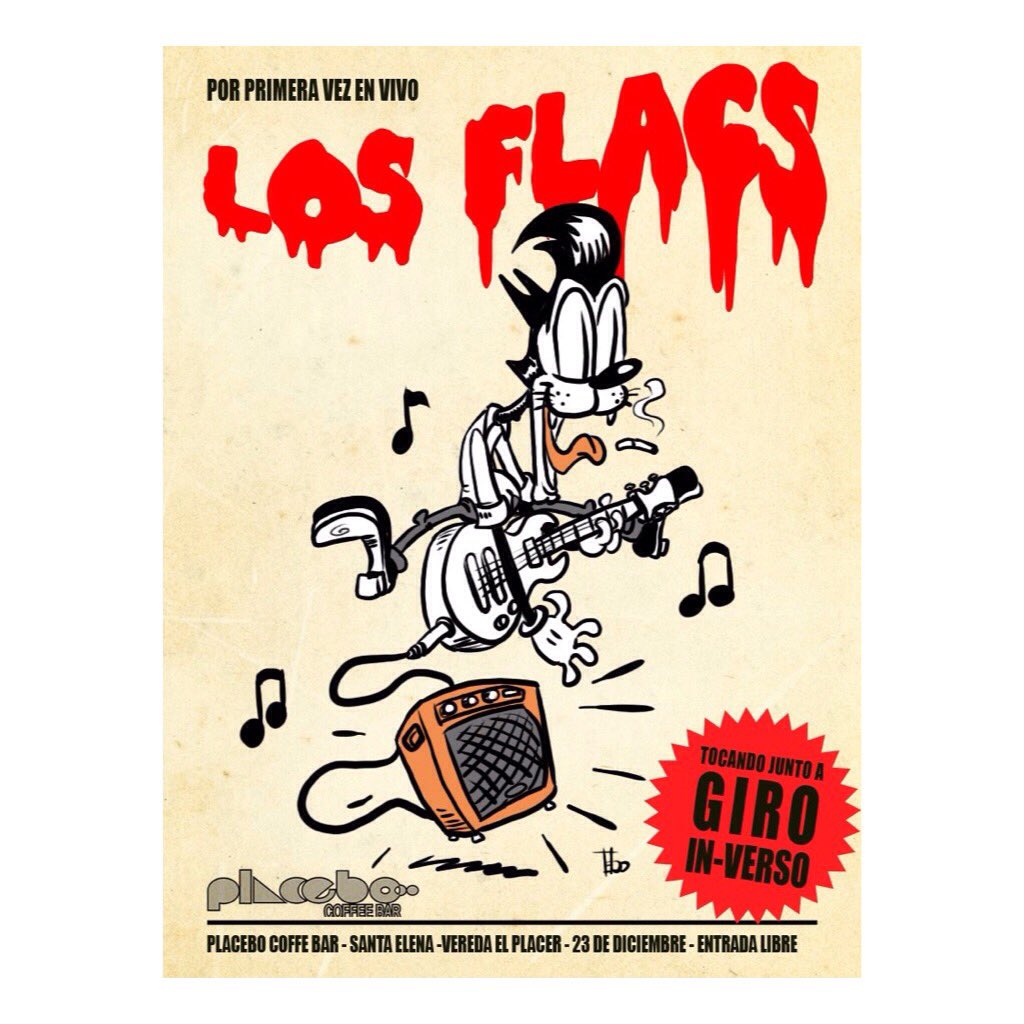 RadioTachuela's tweet photo. SÁBADO 23 DE DICIEMBRE⚡️#LosFlags estarán tocando x 1ra vez deléitese con esta mezcolanza de #rock #postpunk con covers de #LeonardoFavio 😱 https://t.co/koRIQKL4am