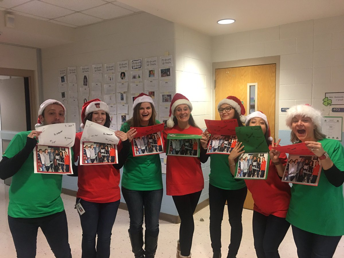 mrswombacher's tweet photo. Happy Holidays from the third grade team! #WCPSSuglysweaters #weneedastamp @YatesMillES @ms_deguzman @fletcher_ymes @crumplerscabin @mallory_wesner https://t.co/yUR1Imemkn