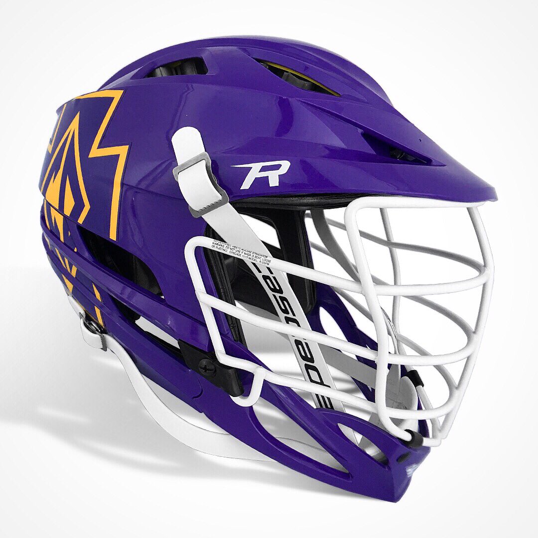 lavinlacrosse's tweet photo. This year’s @CDH_Raiders_lax @CascadeLacrosse helmets with decals from @Head_Wrapz 🔥 #LavinLab #PassionToProtect #Lacrosse https://t.co/wwDC80am8p