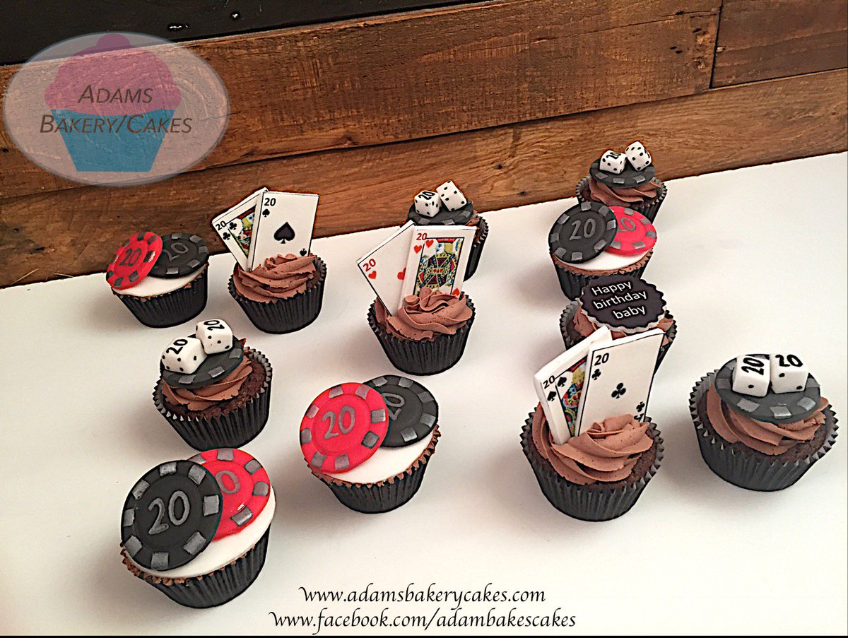 Adams Bakery Cakes On Twitter Poker Themed Cupcakes Made To Order