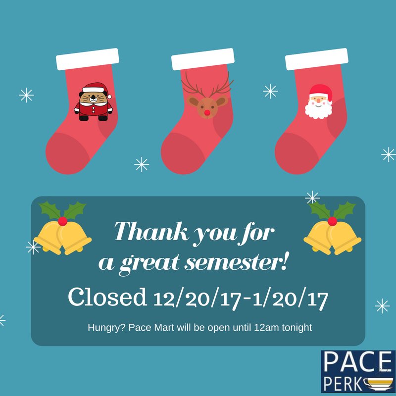 Thank you to everyone who came and supported Pace Perk. We wouldn’t be this successful if it weren’t for all of you. Have a great holiday break. 😊