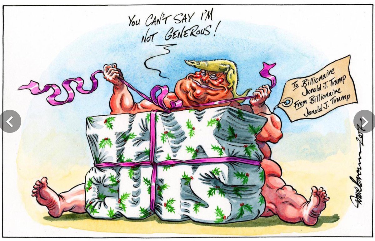 Political Cartoon Ar Twitter Dave Brown On Donald Trump S Tax Cut Bill Political Cartoon Gallery In Putney