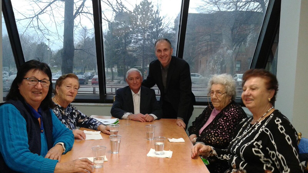 JoshColle's tweet photo. Annual Christmas party at Caboto Terrace with @MikeColleMPP &amp; @marcomendicino https://t.co/CPRE5q314Y