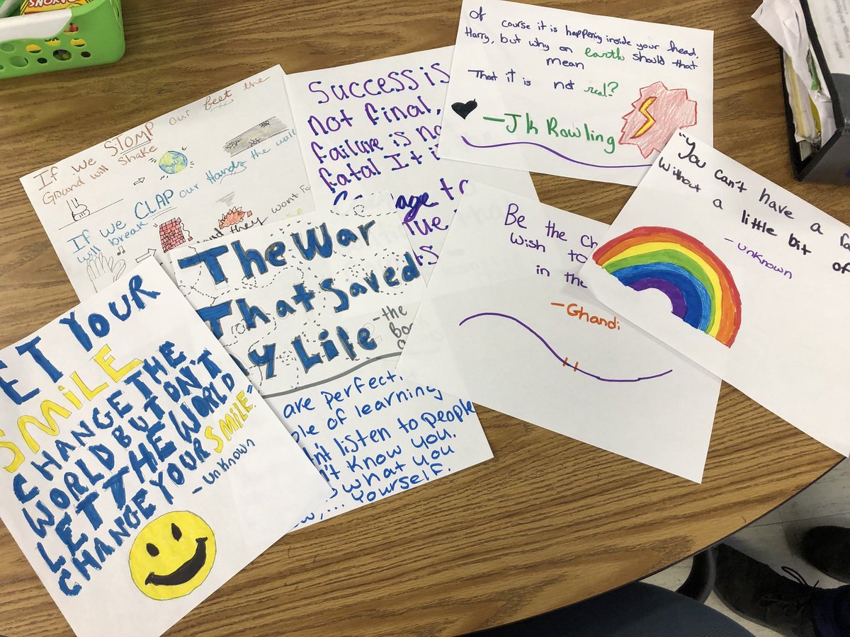 mrsjacobs604's tweet photo. Positive posters to hang on campus! Students encourage students! #snapthegapcitrus @CrmBearcats #crmrak #crmbestyearyet https://t.co/53rey8bOH4
