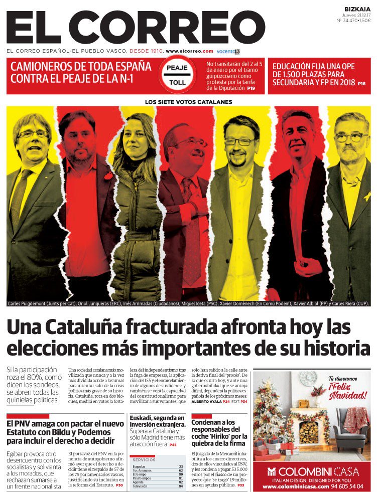europapress's tweet photo. Las portadas de los periódicos de hoy, jueves 21 de diciembre de 2017
https://t.co/8KdSFUdpBv https://t.co/usHWOz4fKc
