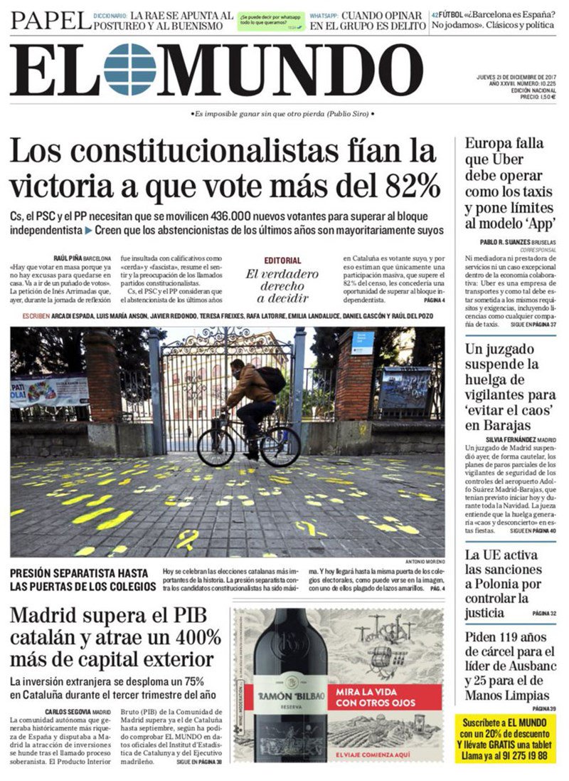 europapress's tweet photo. Las portadas de los periódicos de hoy, jueves 21 de diciembre de 2017
https://t.co/8KdSFUdpBv https://t.co/usHWOz4fKc