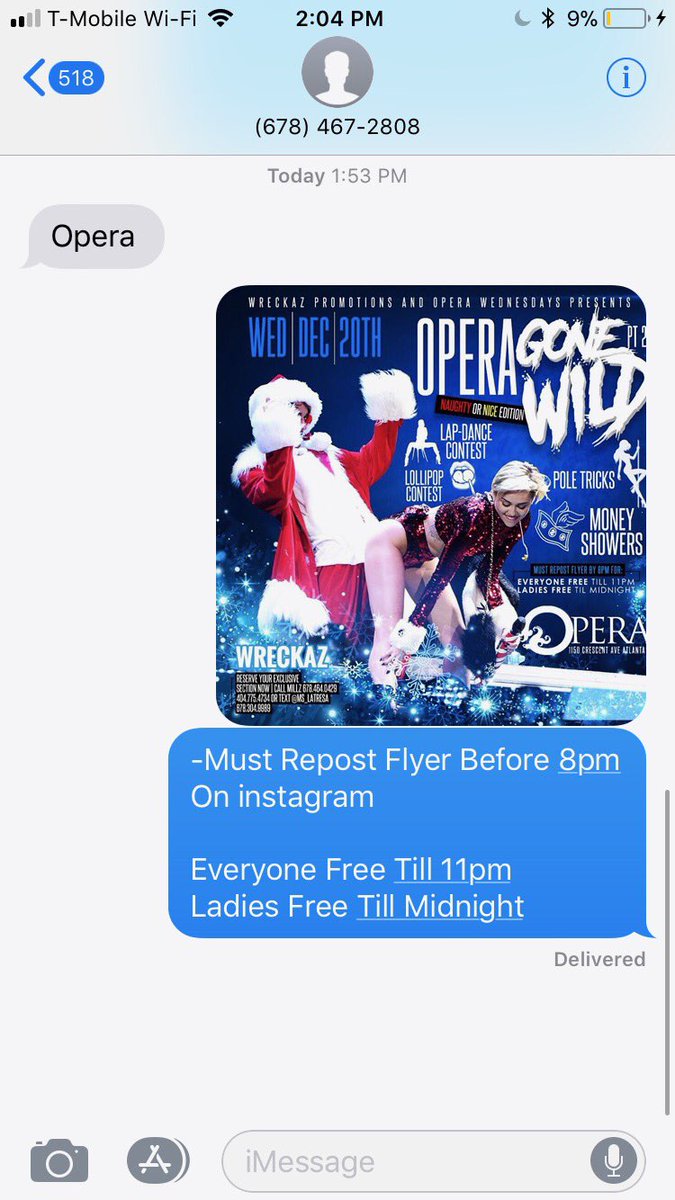 Ph_ase_'s tweet image. #OperaGoneWild Tonight 
“Naughty Or Nice Edition “
-Lap- Dance Contest 💃
-Lollipop Contest 🍭
 -Pole Tricks 👯‍♀️
-Money Showers 💵
-Must Repost Flyer Before 8pm For 
Everyone Free Till 11pm 
Ladies Free Till Midnight