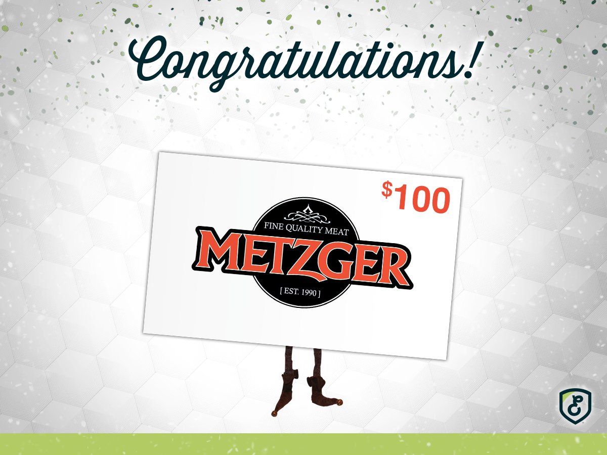 Congratulations to Karen Fleming, yesterday’s winner in Excalibur’s 12 Days of Christmas Giveaway with Melvin who won a $100 Metzger's Gift Card! There are still 2 days left to win and today's draw is still open. Head over to excaliburinsurance.ca/12days/ to enter!