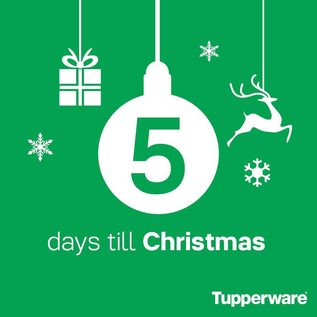 Tupperware South Africa on X: 5 days til Christmas TupperFans! 🌲🌲 Have  you finished your christmas shopping yet??  / X