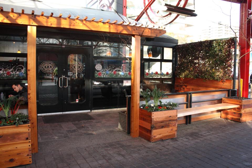 Did Bean Around the World's patio this past week at <a href="/LonsdaleQuay/">The Quay</a>! It's always awesome to see businesses getting on board growing food!