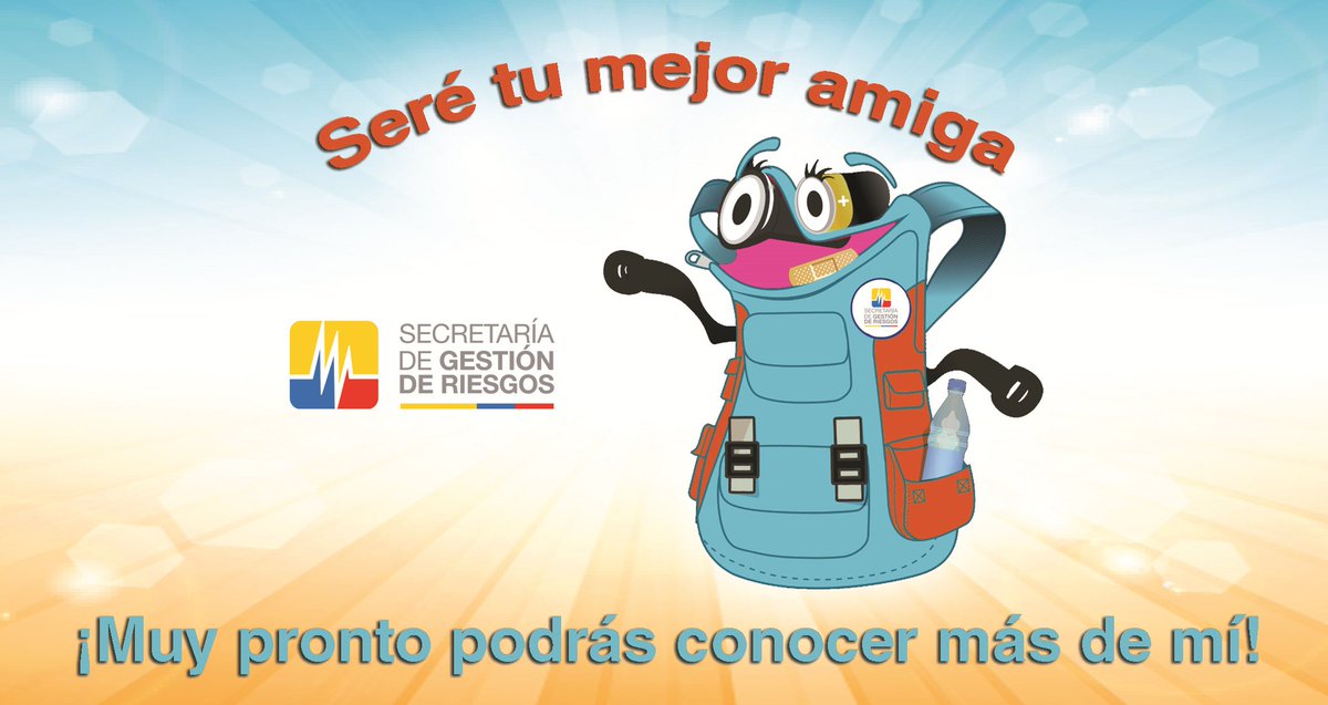 Riesgos_Ec's tweet image. [Muy Pronto] Nuestra amiga nos ayudará a estar preparados ante cualquier emergencia. ¿Quieres saber más de ella? #EcuadorPrevenido