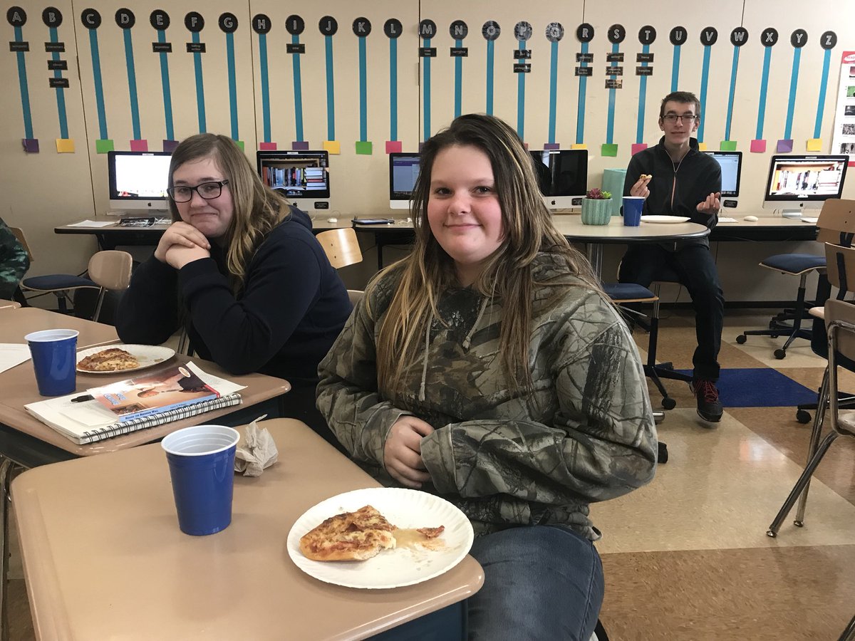 MsDendinger's tweet photo. congratulations are in order for my 6th PD #Read180 students for reading 1.2 million words so far this year. Grateful for the #wordupchallenge for the extra motivation. Celebrated the win with a pizza party today #tiffinproud https://t.co/f5KoWDZKi8