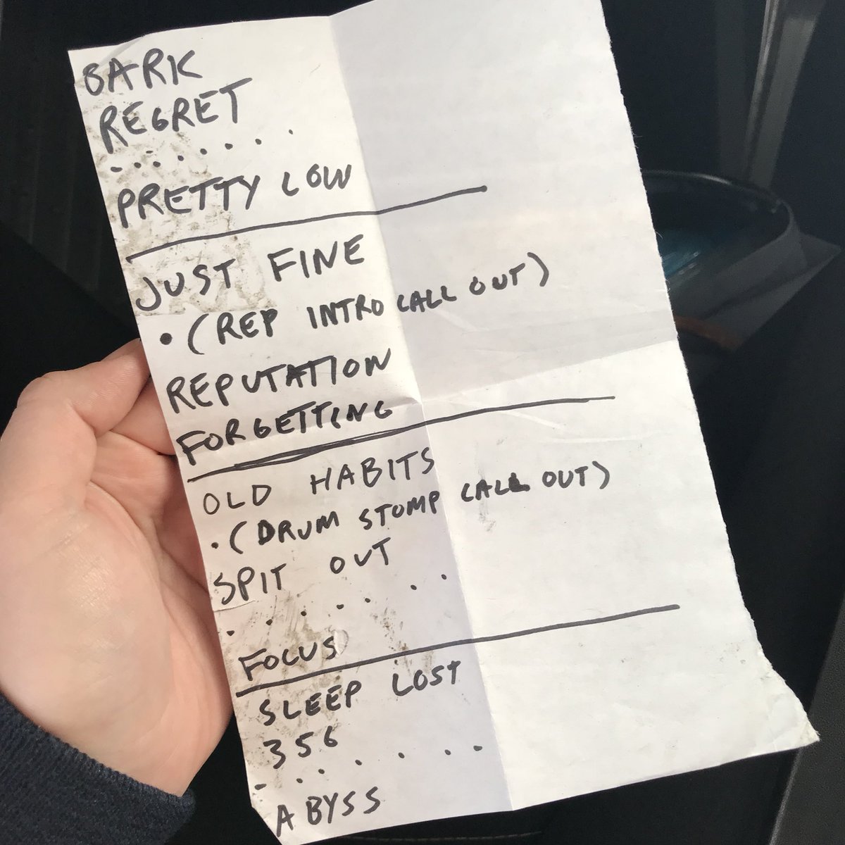 Last week I found this set list from when I saw <a href="/ExpireHC/">EXPIRE</a> in Vienna and oh boy I felt some feelings