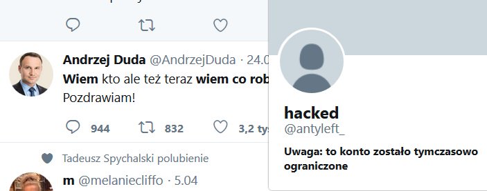 #Antyleft - troll, dla którego Andrzej Duda, łamiąc Konstytucję, zmienił ustrój Polski.