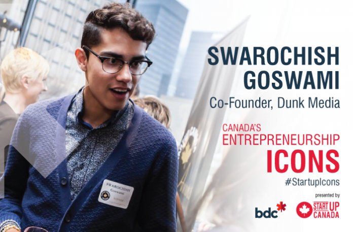 Startup_Canada's tweet image. #StartupIcon @goswish has accomplished more as a young entrepreneur than most in a lifetime - reach his Q&amp;amp;A at bit.ly/StartupIconSwi…