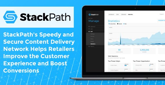 StackPath's tweet photo. "StackPath offers a unified solution to the problems of speed and security on the web.... StackPath offers a number of products including a content delivery network that occupies a layer of the internet between e-commerce websites and internet carriers." https://t.co/eRWz4xZWPv https://t.co/EIOV9Rsgau
